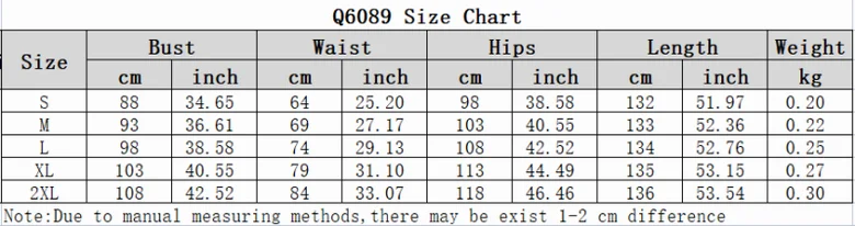 No Brand Dress S-XXL Q6089 (1)